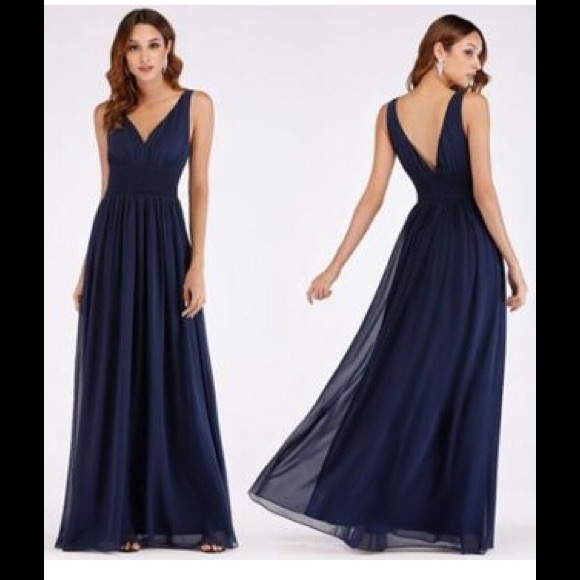 ever pretty navy dress